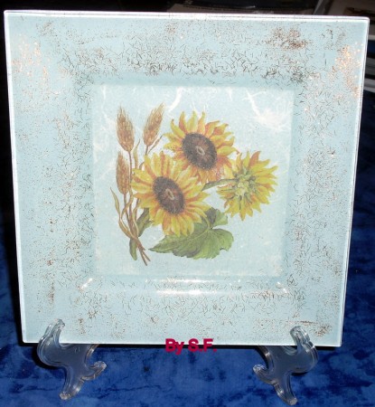 Prato Decorativo em Vidro Mod.4