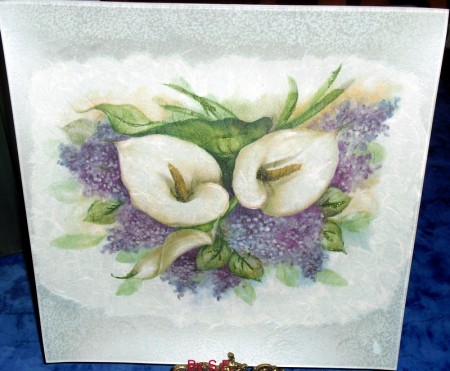 Prato Decorativo em Vidro Mod.8