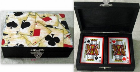Caixa de Madeira para Cartas Mod.2